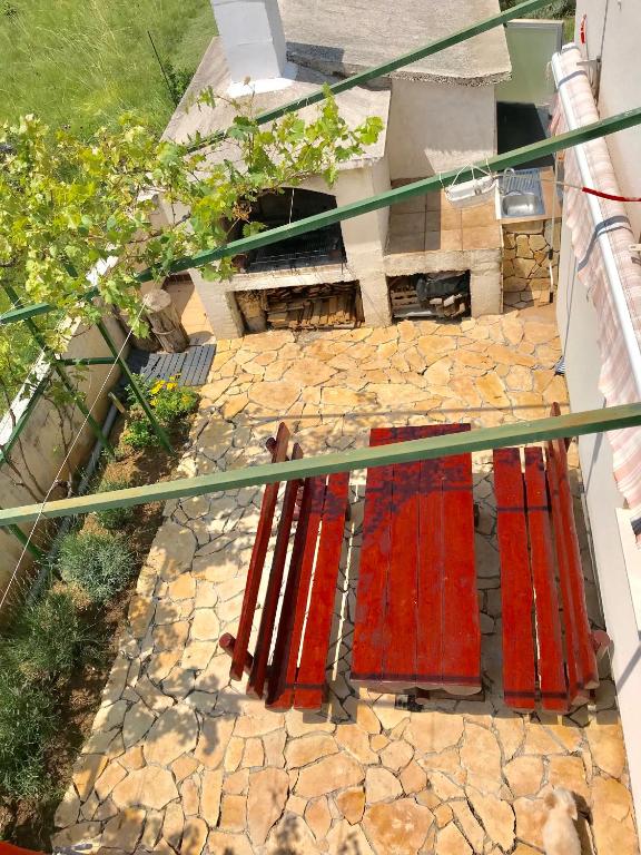 Balkon lub taras w obiekcie Apartment Pepa Starigrad Paklenica