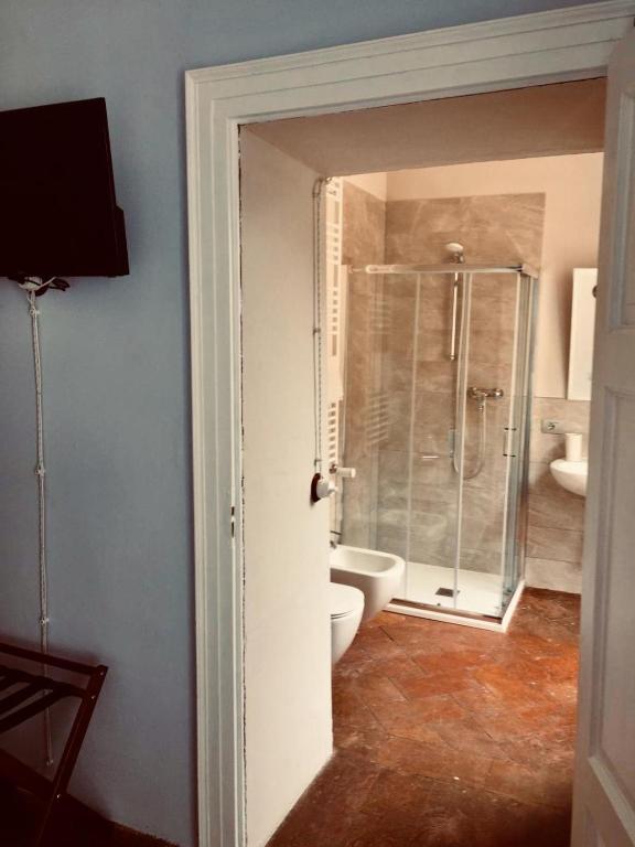 Koupelna v ubytování B&B Villa Rosalinda