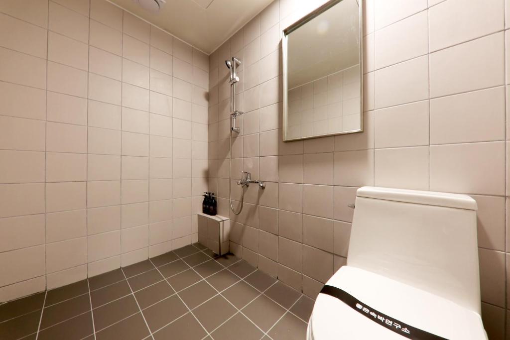 Koupelna v ubytování Hotel Yam