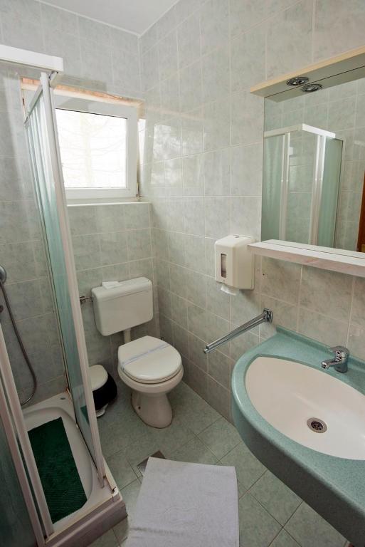 Koupelna v ubytování Motel Kod Bakija
