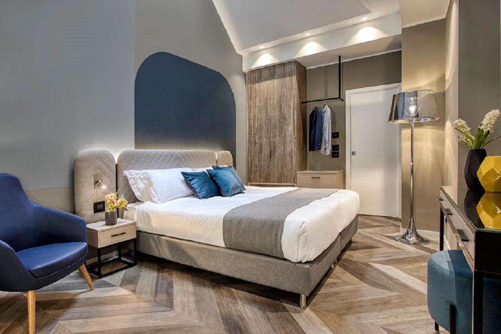 Posteľ alebo postele v izbe v ubytovaní Italianflat - Design rooms Verona