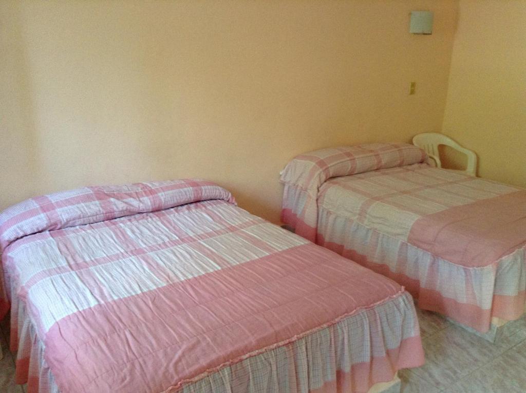 Postel nebo postele na pokoji v ubytování Hotel Tecozautla