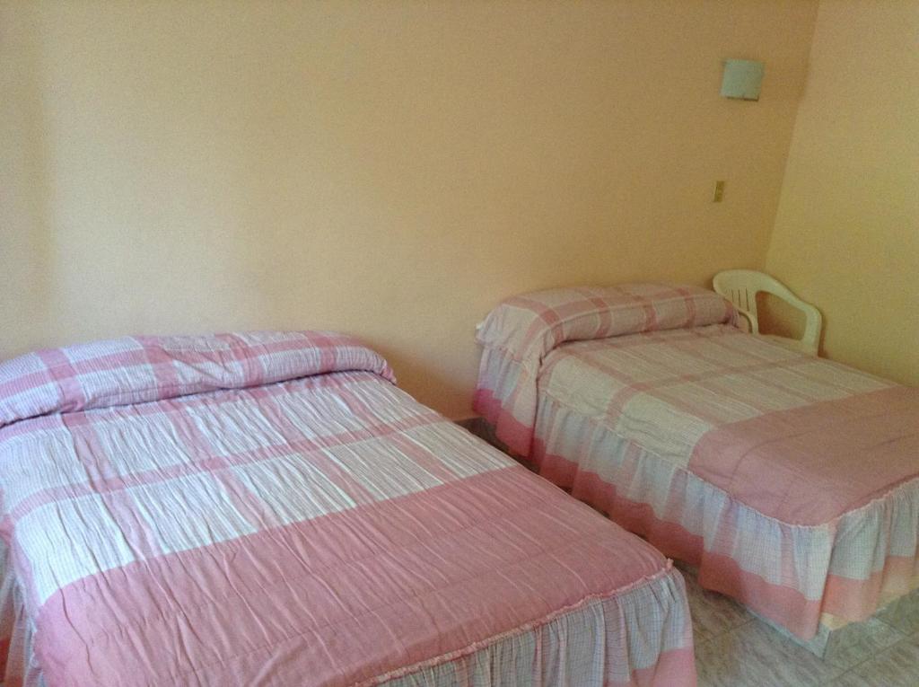 Postel nebo postele na pokoji v ubytování Hotel Tecozautla