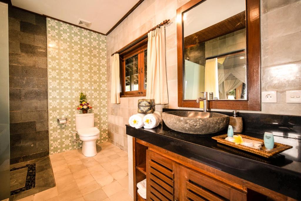 Koupelna v ubytování Ananda Ubud Resort