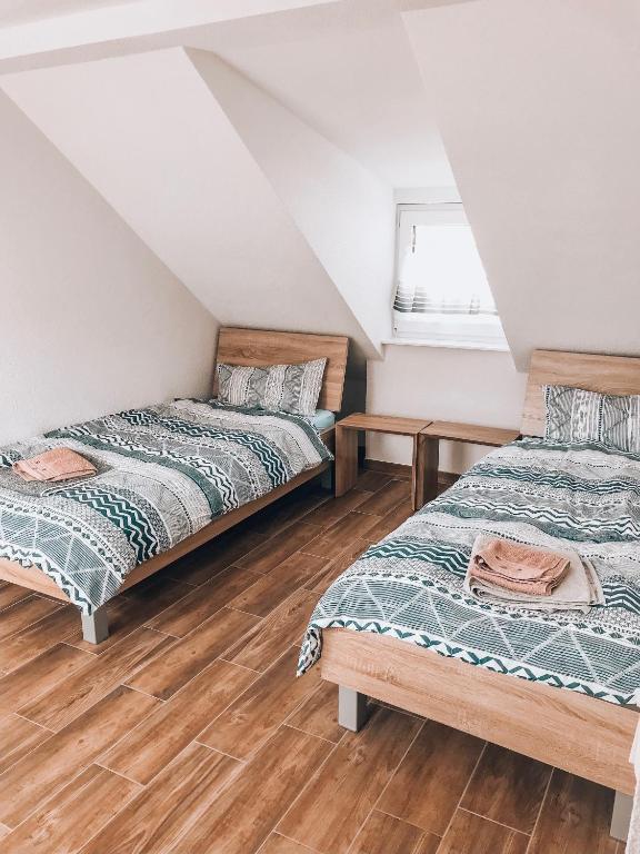 Postel nebo postele na pokoji v ubytování Creek House
