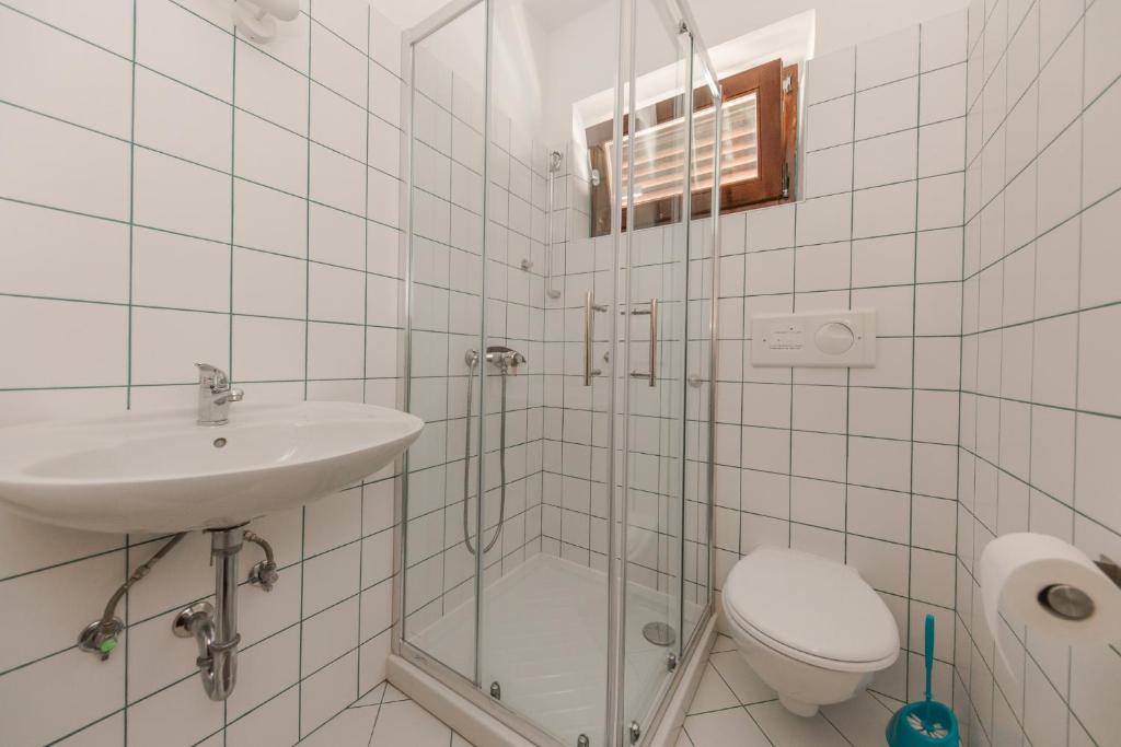 Koupelna v ubytování Casa Dubi Hvar