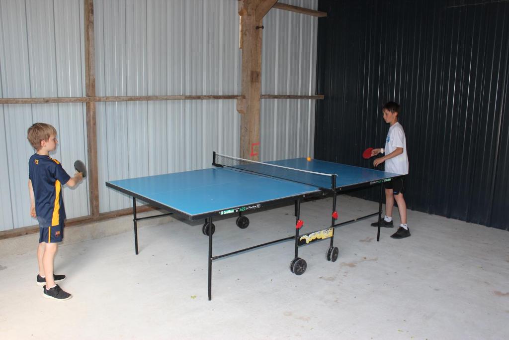 Stolní tenis v ubytování Ty Kousket nebo okolí