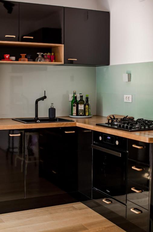 Kuchyň nebo kuchyňský kout v ubytování Casa Dubi Hvar