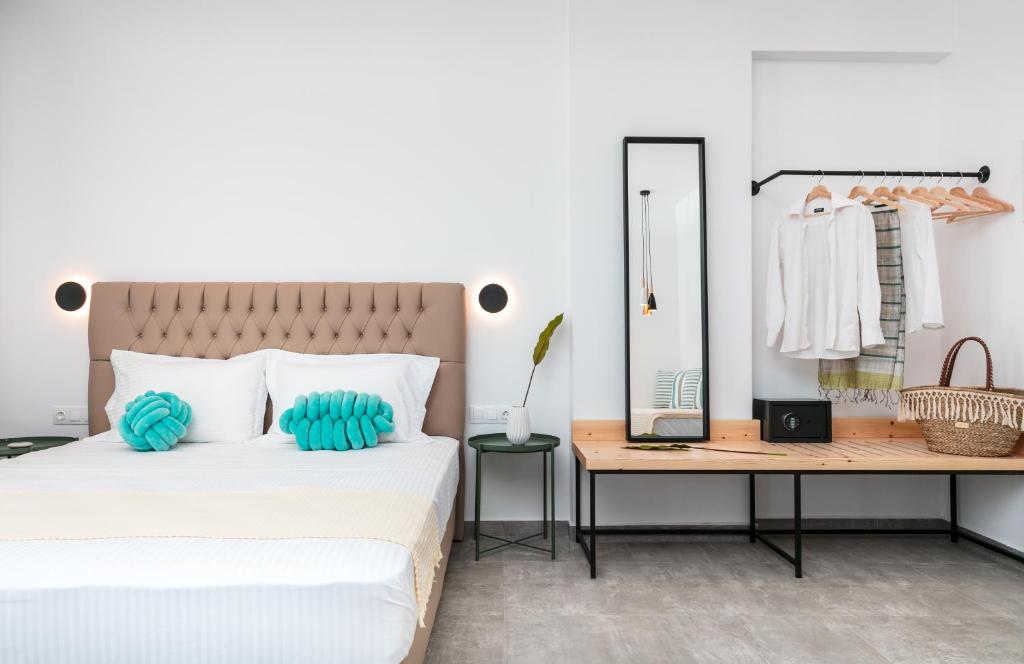 Postel nebo postele na pokoji v ubytování Delight Suites