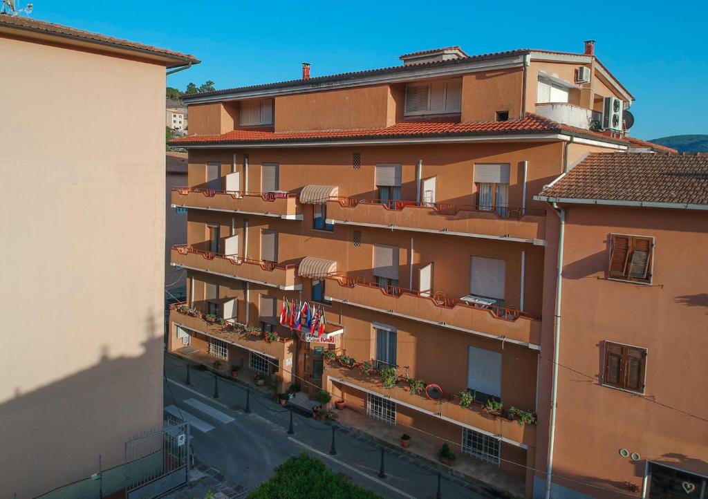 Balkón nebo terasa v ubytování Hotel Due Torri