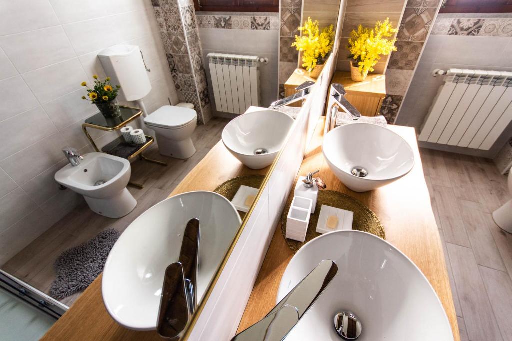 Kúpeľňa v ubytovaní Cascina al Ponte