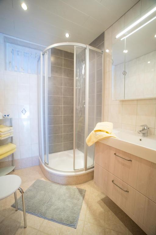Koupelna v ubytování Ferienwohnung Permoser