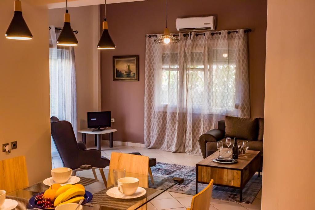 A seating area at ANAFIS COMFORT