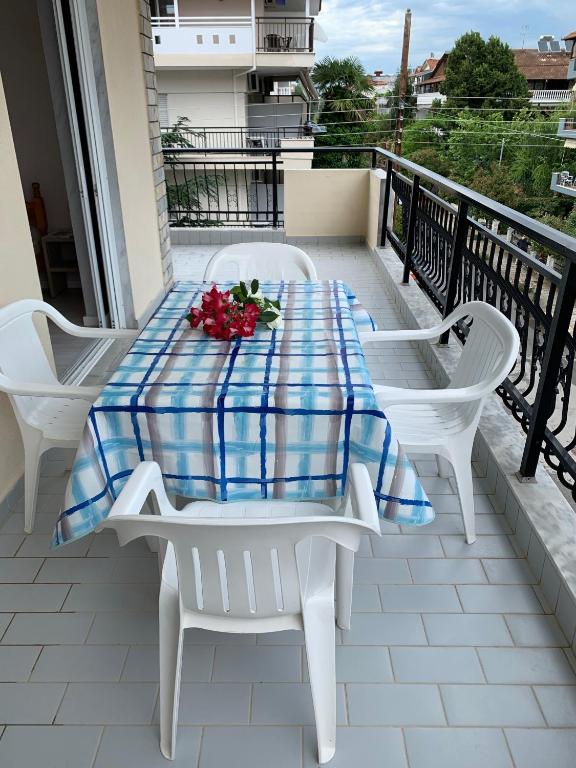 Balkón alebo terasa v ubytovaní helios apartmenthouse