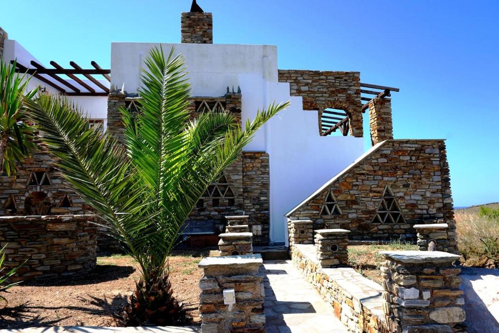 En have udenfor Sea view Cycladic house