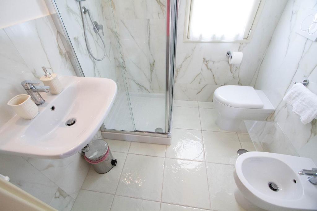 Koupelna v ubytování B&B L'ORIZZONTE