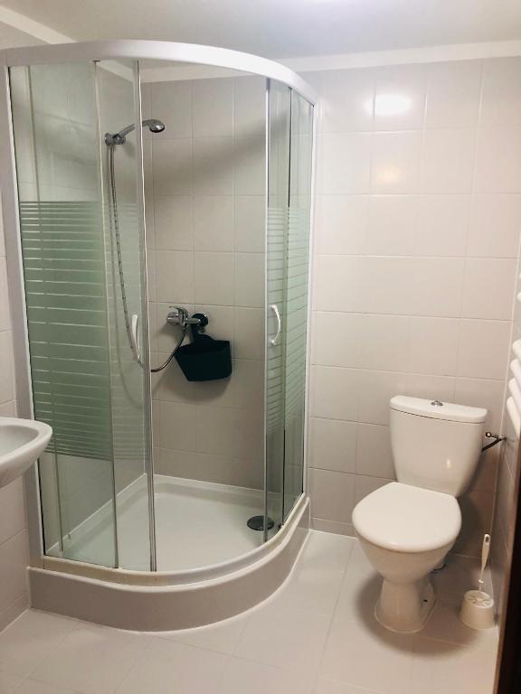 Kúpeľňa v ubytovaní Pod Winnym Gronem