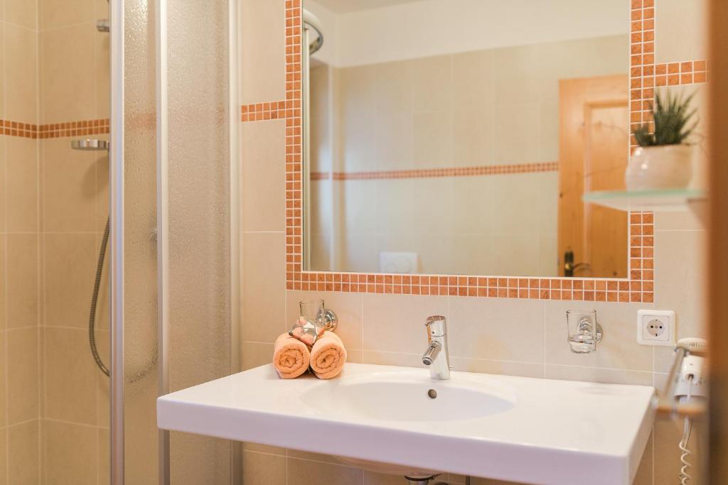 Kúpeľňa v ubytovaní Törggelehof