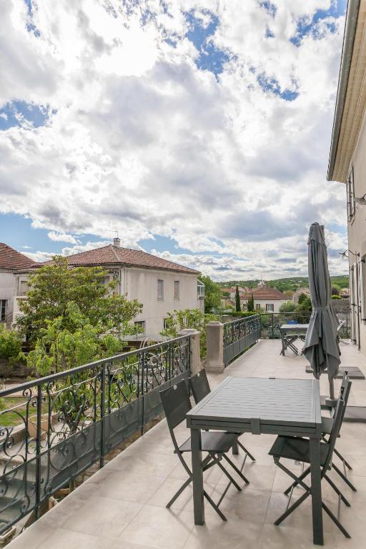 Balkón nebo terasa v ubytování Clos Olivier de Serres