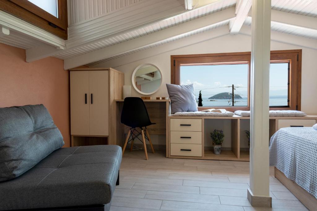 Łóżko lub łóżka w pokoju w obiekcie Cavas Luxury Apartments