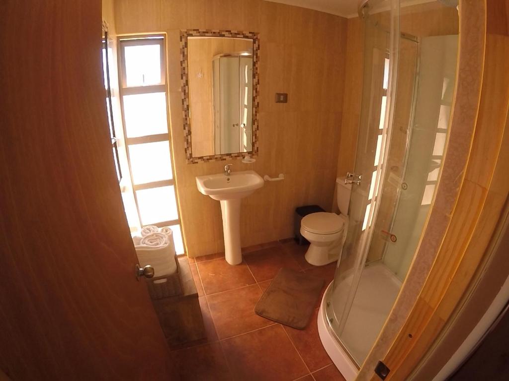 Koupelna v ubytování Casa Ckelar Atacama