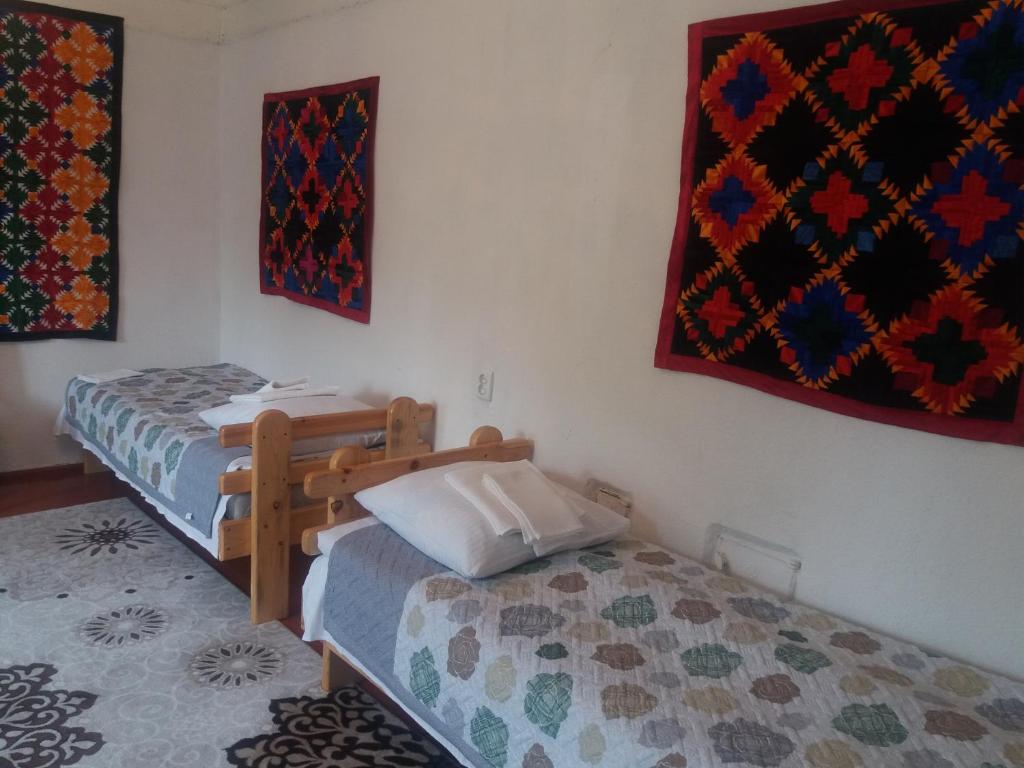 Postel nebo postele na pokoji v ubytování Macedon Guest House