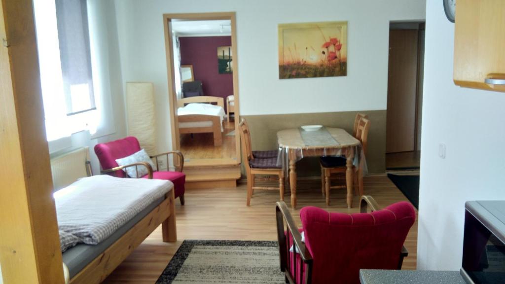 Postel nebo postele na pokoji v ubytování "Klein und Fein"-Monteurzimmer Pohlheim