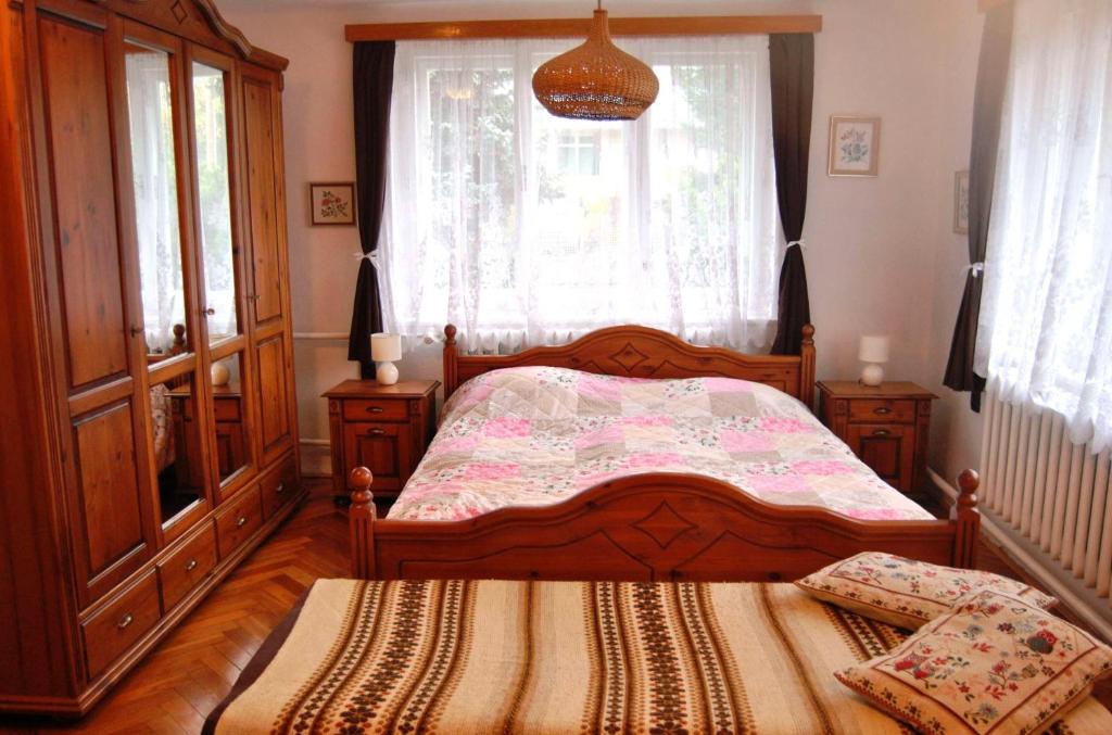 Postel nebo postele na pokoji v ubytování Ohrazenice 103