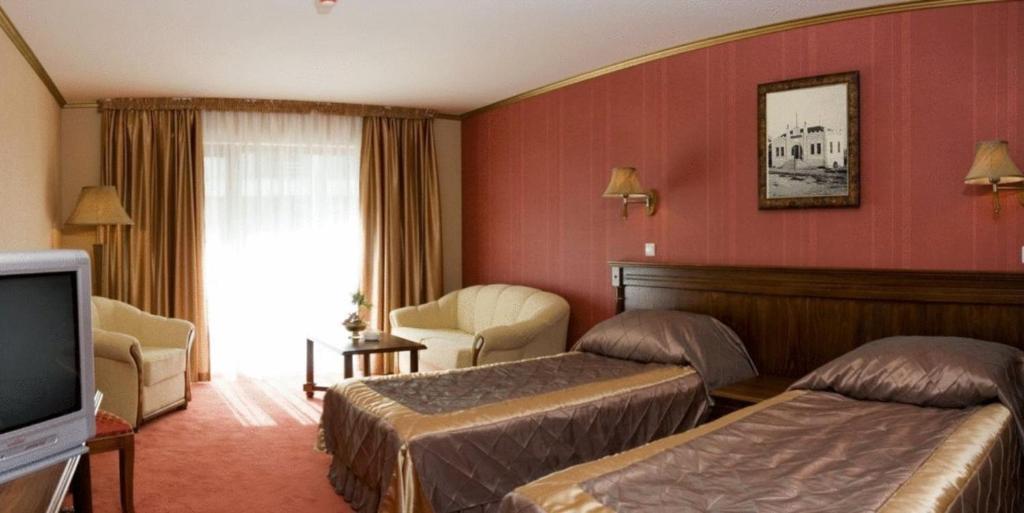 TV a/nebo společenská místnost v ubytování Hotel Mistral