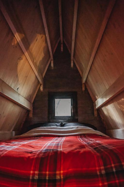 Postel nebo postele na pokoji v ubytování Cabane azur mountain