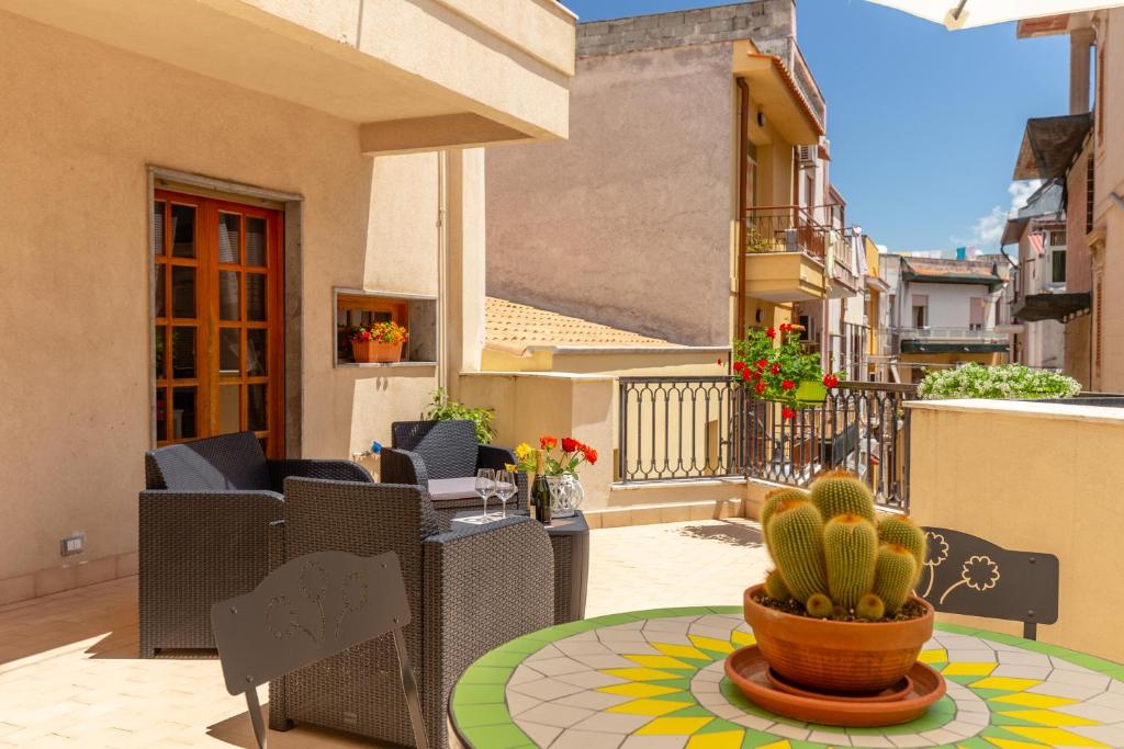 Balkon lub taras w obiekcie Residenza del Duca - Casteldaccia 2 camere