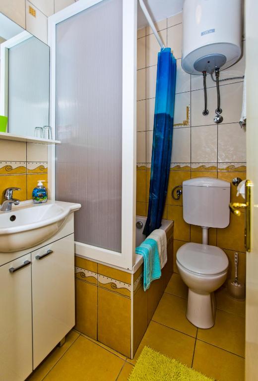 Koupelna v ubytování Rooms Barbarić
