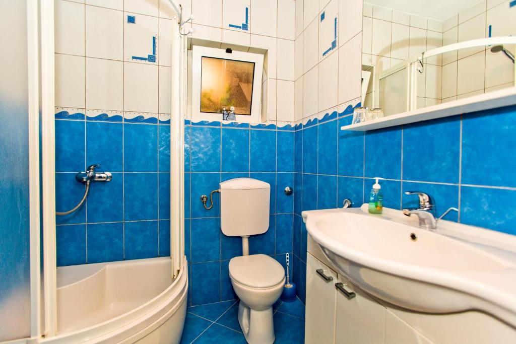 Koupelna v ubytování Rooms Barbarić