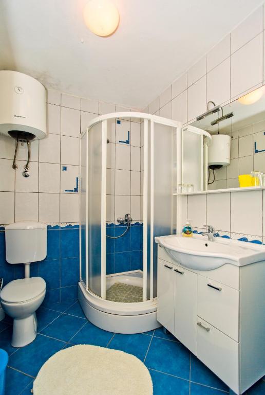 Koupelna v ubytování Rooms Barbarić