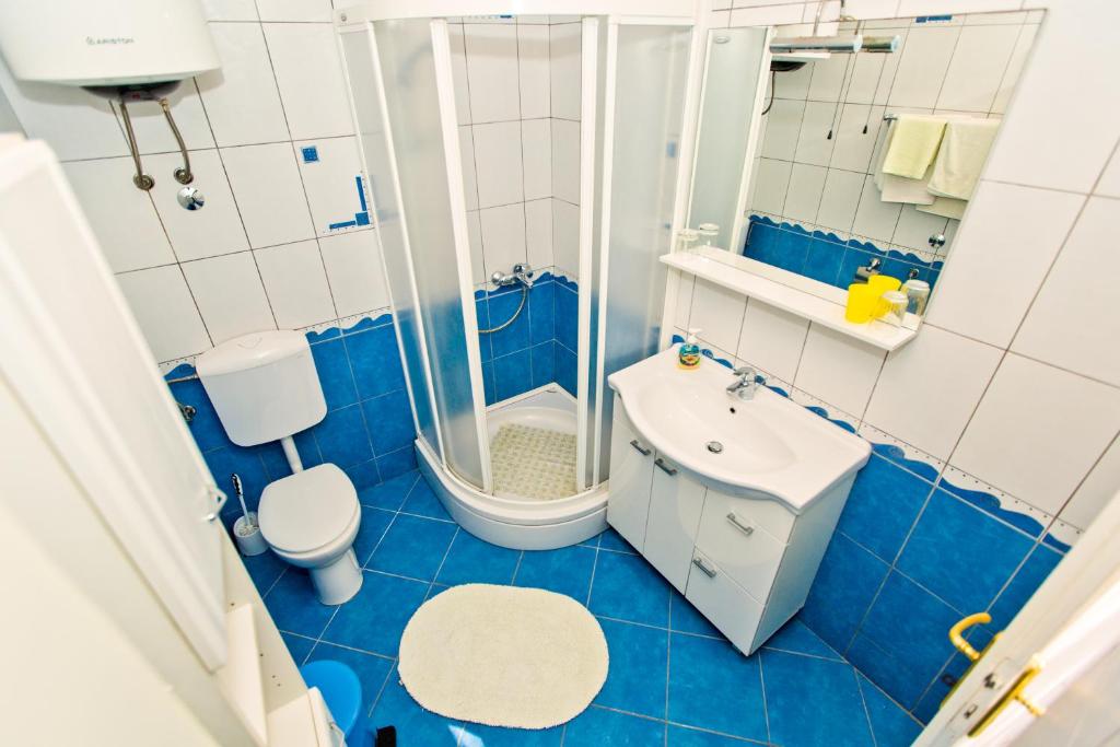 Koupelna v ubytování Rooms Barbarić