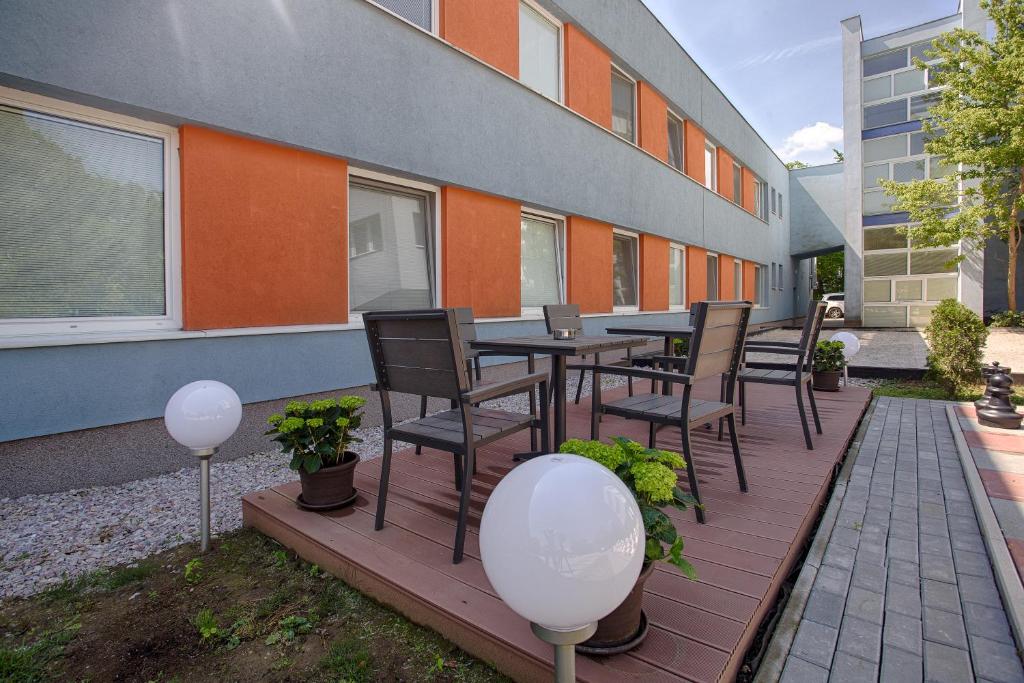 Budova, kde se aparthotel nachází