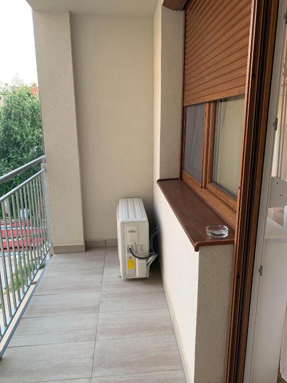Balkón nebo terasa v ubytování Hatvan Central Apartment