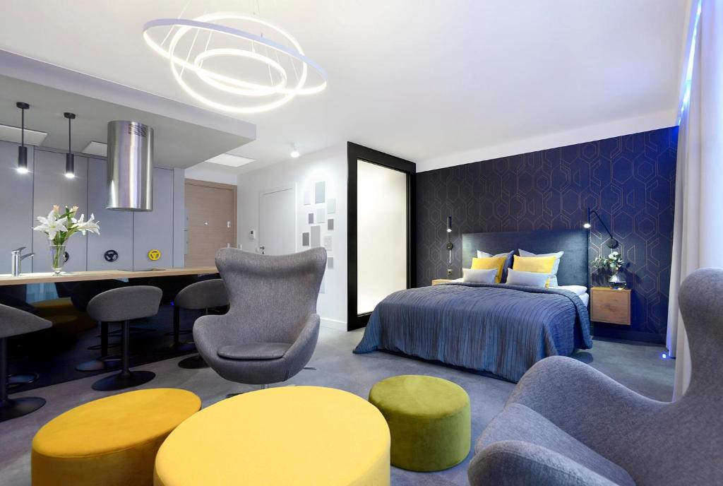 Posteľ alebo postele v izbe v ubytovaní Elite Apartments Waterlane Free Swimming Pool Access