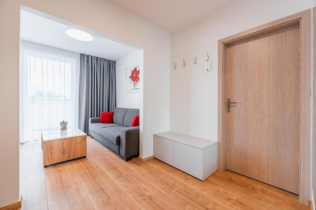 Posezení v ubytování Apartmány pri vstupe do Aquaparku