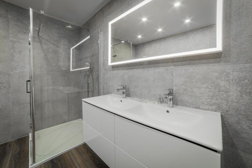 Koupelna v ubytování Apartmány pri vstupe do Aquaparku