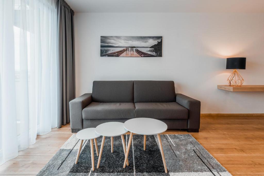Posezení v ubytování Apartmány pri vstupe do Aquaparku