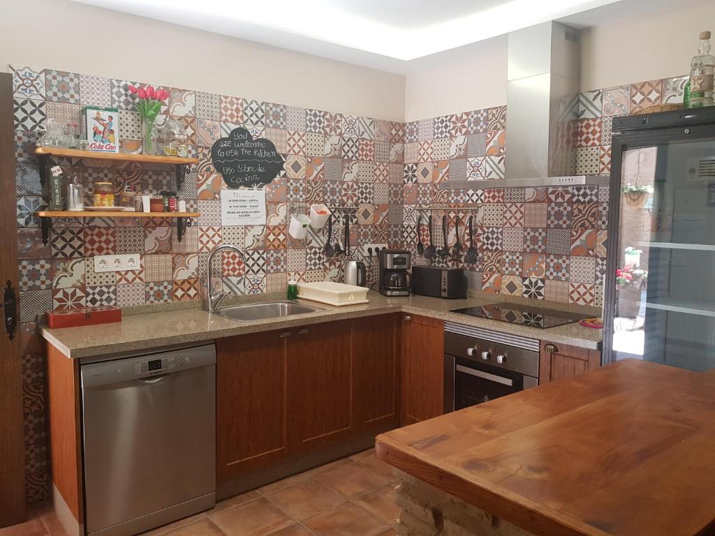 Kuchyň nebo kuchyňský kout v ubytování Albergue El Encanto