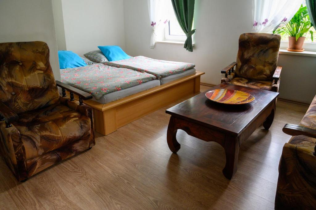 Postel nebo postele na pokoji v ubytování Villa Jana