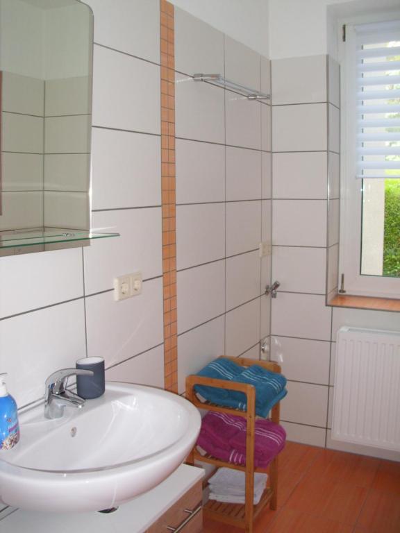 Koupelna v ubytování Ferienwohnung in Döbeln
