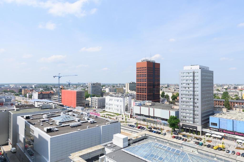 Výhľad na mesto Lodž alebo výhľad na mesto priamo z apartmánu