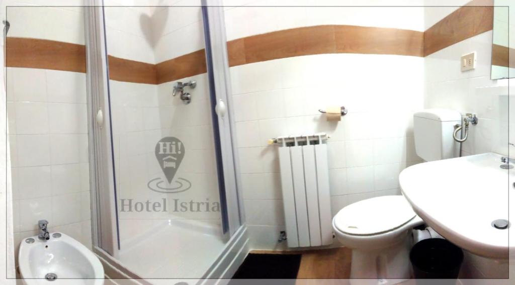 Koupelna v ubytování Hotel Istria