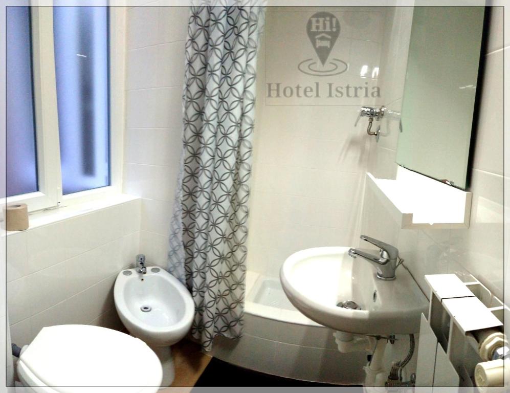 Koupelna v ubytování Hotel Istria