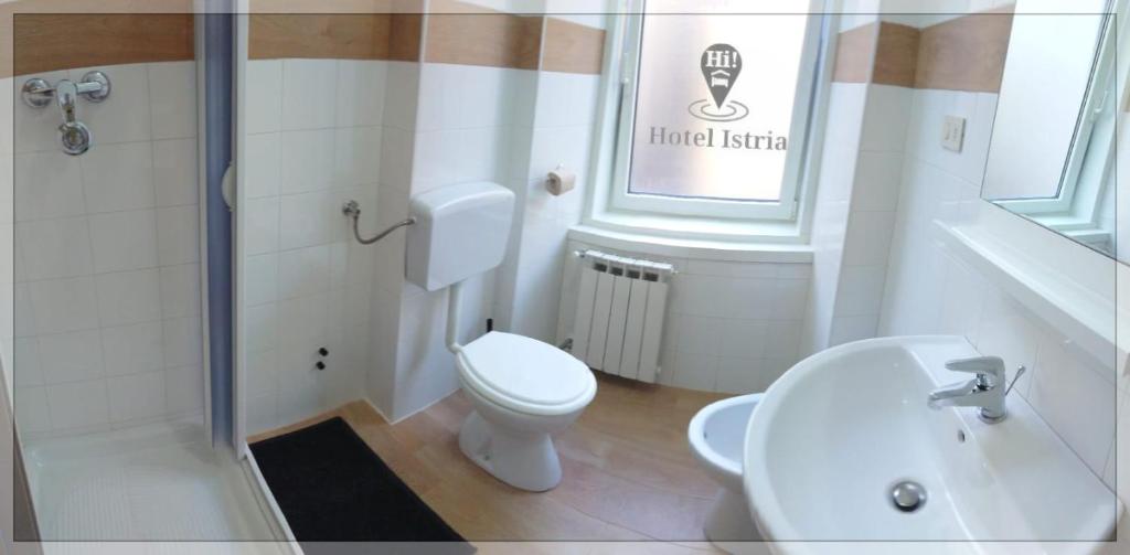 Koupelna v ubytování Hotel Istria
