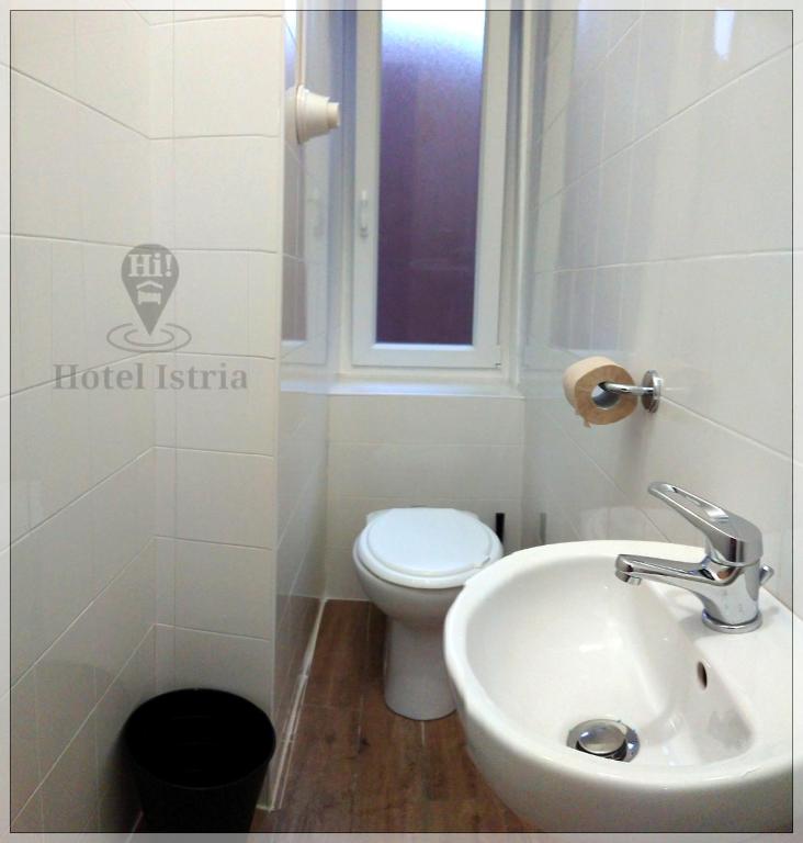 Koupelna v ubytování Hotel Istria