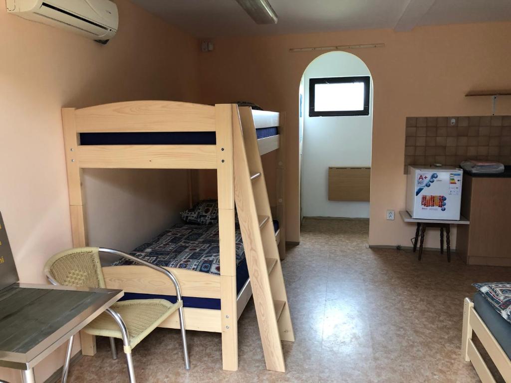 Postel nebo postele na pokoji v ubytování U Seckých